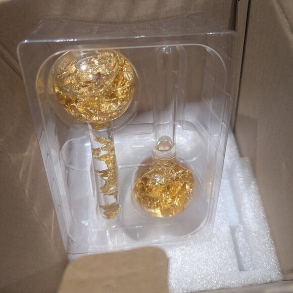Ice Globes Beauty Gold Flower Petal Facial Massager - New - Picture 6 of 6
